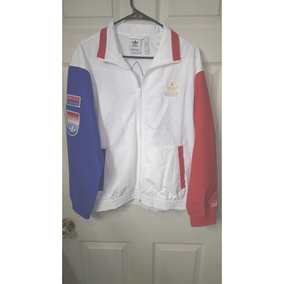 ADIDAS ORIGINALS USA TREFOIL SHADOW COLOR WINDBREAKER JACKET MEN'S MEDIUM NWOT